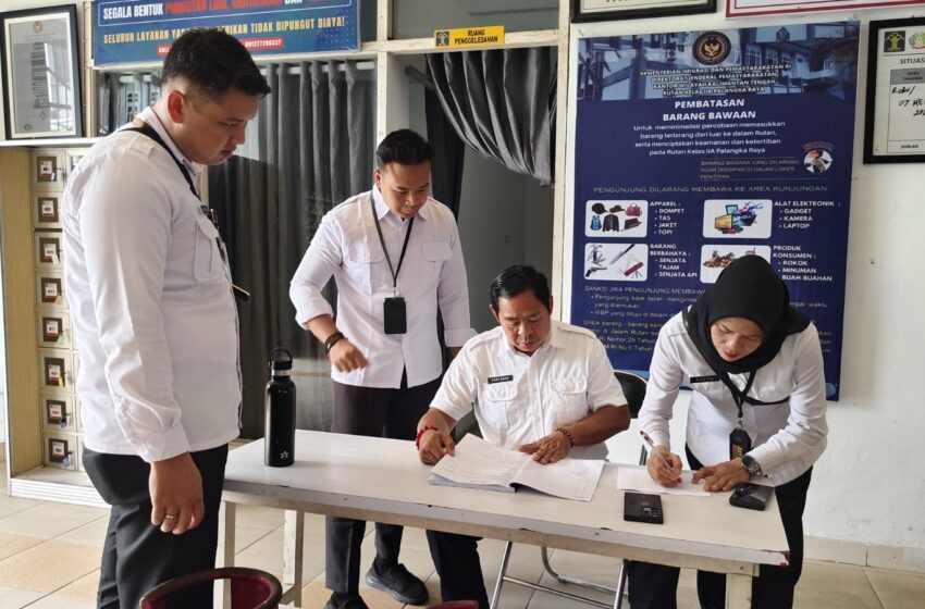  Kanwil Ditjenpas Kalteng Sidak Rutan Kelas IIA Palangka Raya