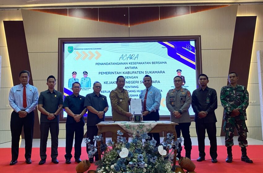 Pemkab dan Kejari Sukamara Tandatangani kerjasama Bidang Perdata dan Tata Usaha Negara