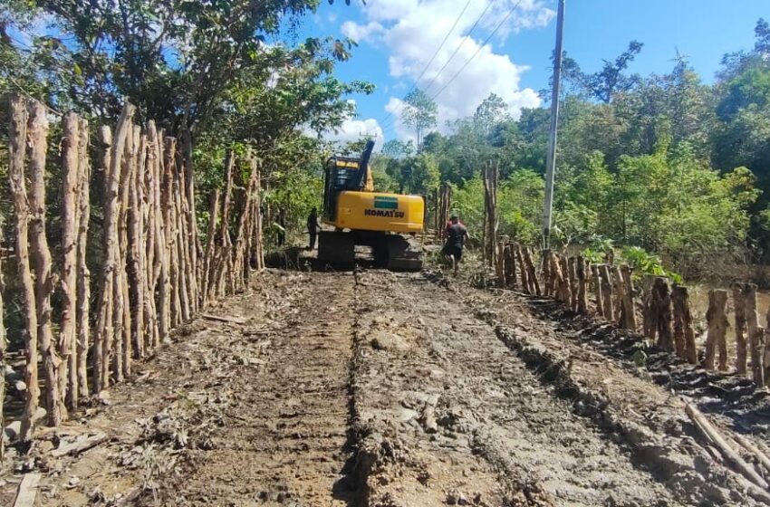  Satgas TMMD Reguler Ke-124 Terus Pacu Pembangunan Jalan