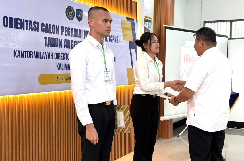 Kakanwil Ditjenpas Kalteng Ikuti Pembukaan Orientasi dan Penyerahan SK CPNS Formasi TA 2024 Secara Virtual oleh Menimipas