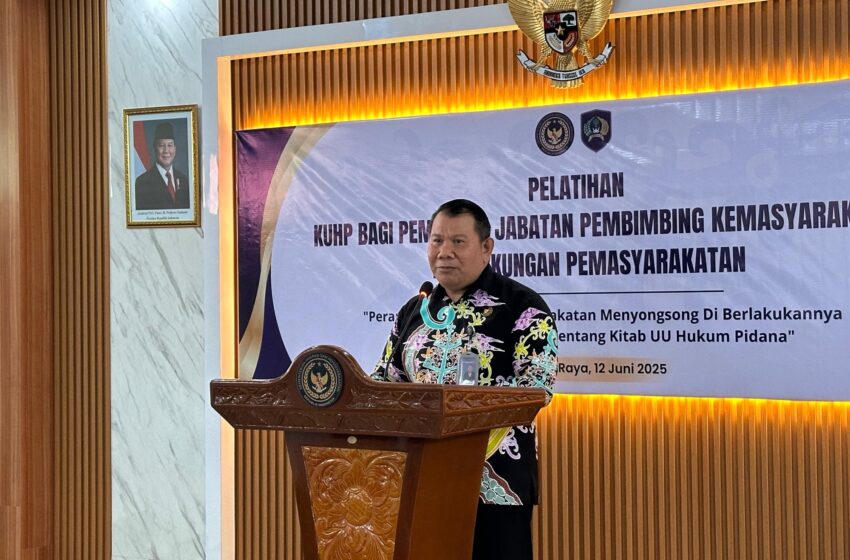  Tingkatkan Pemahaman Hukum, Kakanwil Ditjenpas Kalteng Buka Pelatihan KUHP bagi Pembimbing Kemasyarakatan se-Kalimantan Tengah