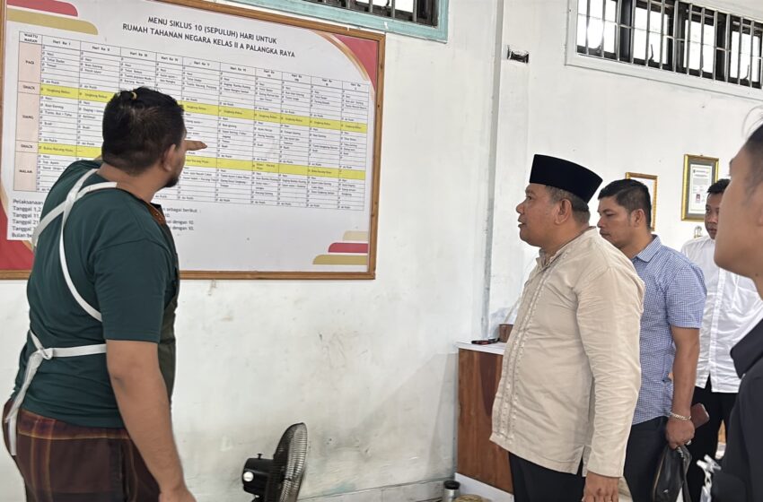  Kakanwil Ditjenpas Kalteng Monitoring Pelaksanaan Hari Raya Idul Adha di Sejumlah UPT Pemasyarakatan