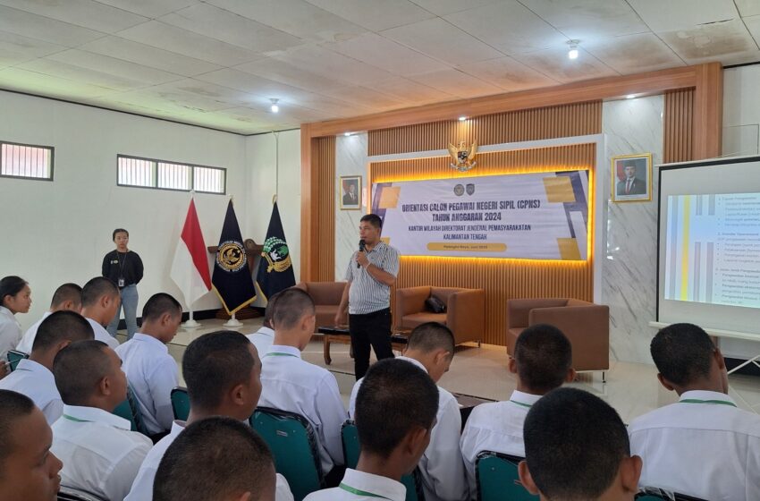  Antisipasi Tantangan Lapangan, CPNS Formasi 2024 Kanwil Ditjenpas Kalteng Ikuti Pembekalan Khusus