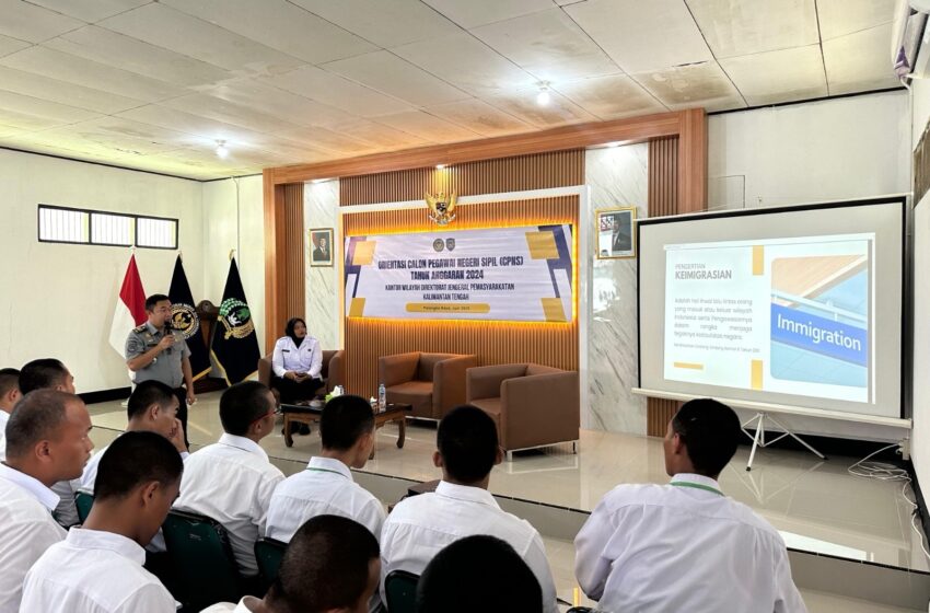  CPNS Formasi Tahun 2024 Kanwil Ditjenpas Kalteng Terima Pembekalan Seputar Pemasyarakatan, Keimigrasian, dan Poltekpin