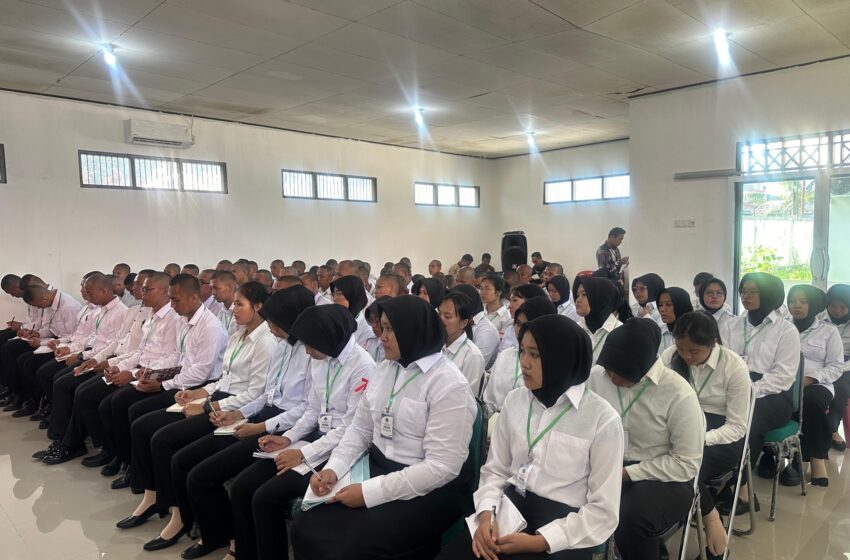  91 CPNS Pemasyarakatan Kalteng Terima Materi Wawasan Kebangsaan dari Yonif 631/Antang