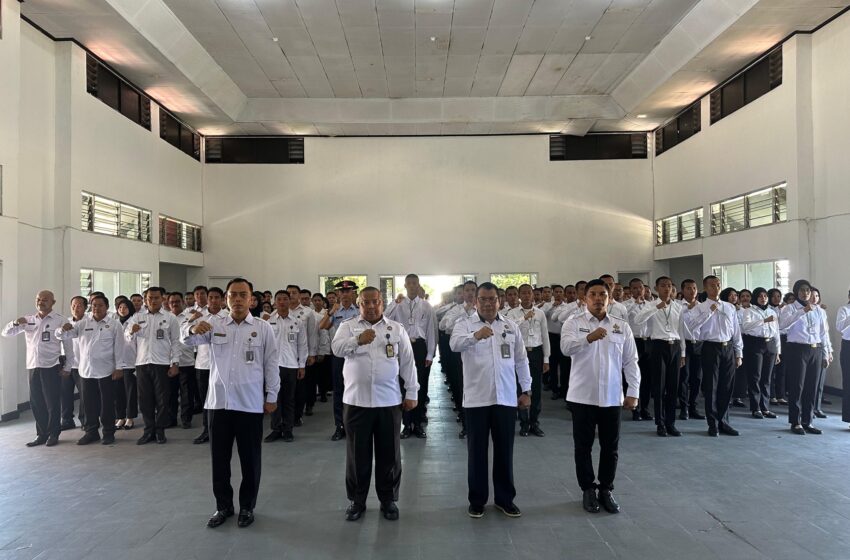  Kakanwil Ditjenpas Kalteng Bersama Jajaran Ikuti Apel Bersama Kemenko Kumhamimipas Secara Virtual