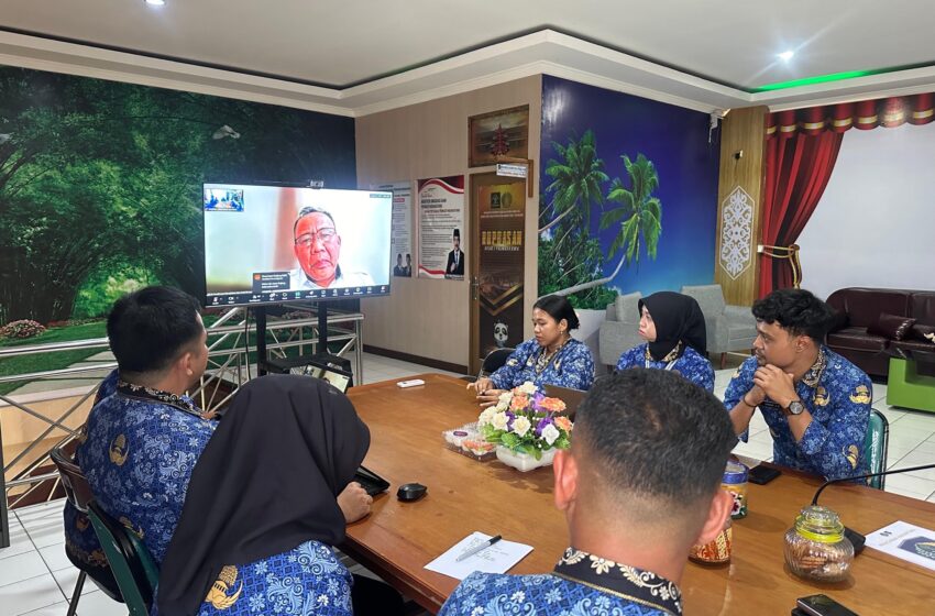  Kakanwil Ditjenpas Kalteng Ikuti Rapat Virtual Persiapan Perkemahan Satya Darma Bhakti Pemasyarakatan