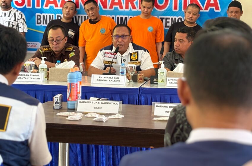 Pemusnahan Barang Bukti Narkotika, Kabid Pelayanan dan Pembinaan Kanwil Ditjenpas Kalteng Hadiri Kegiatan Di BNNP