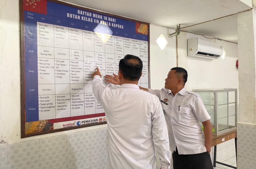  Kakanwil Ditjenpas Kalteng Pimpin Monev sebagai Bentuk Pengawasan Melekat di Rutan Kuala Kapuas