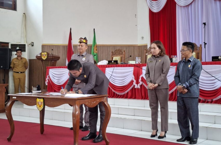 DPRD dan Pemkab Sepakat Tiga Buah Raperda Jadi Perda