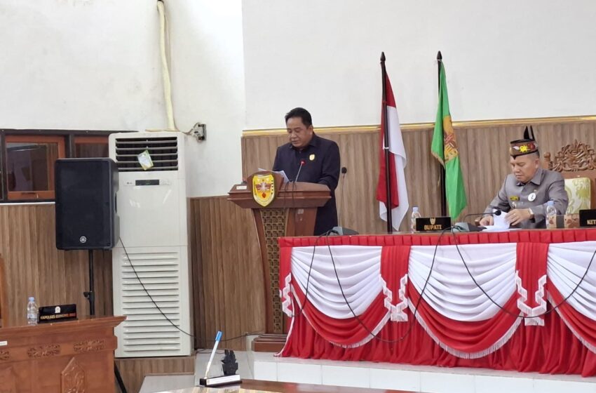  Banggar DPRD Gumas Sampaikan Laporan Hasil Pembahasan Perubahan APBD 2025