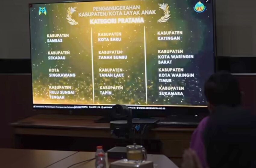  Sukamara Dinobatkan Kabupaten Layak Anak Kategori Pratama 2025 