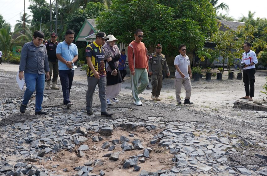  Bupati Tinjau Pengerjaan Ruas Jalan kecamatan Pantai Lunci ke Jelai 