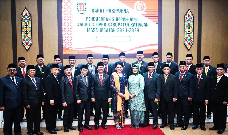  25 Anggota DPRD Katingan Periode 2024-2029 Dilantik